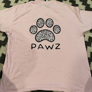 PAWS pink t shirt